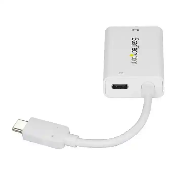 (image for) StarTech USB-C to VGA Video Adapter with USB Power Delivery - 1920 x 1200 - White